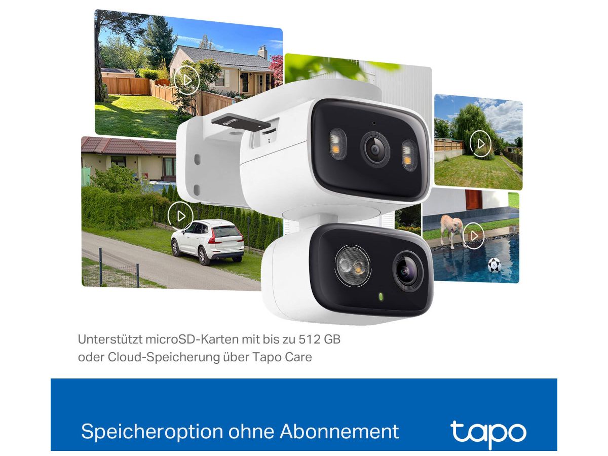 TP-LINK Indoor/Outdoor Security Cam Tapo C246D Pan/Tilt, Dual Lens (1210002602747)