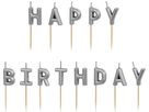 PARTYDECO Kerzen Happy Birthday SCS-13-018 silber (5904555032712)