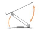 ICY BOX Rotatable and fully adjustable IB-NH300-R notebook stand 17 Inch silver (4250078174462)