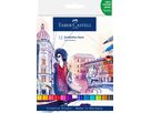 FABER-CASTELL Goldfaber Dual Marker 164612 12 couleurs, Etui (4005401646129)