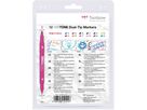 TOMBOW Penna Fibra TwinTone Marker WS-PK-12P-1 chiaro 12 pezzi (4003198141018)