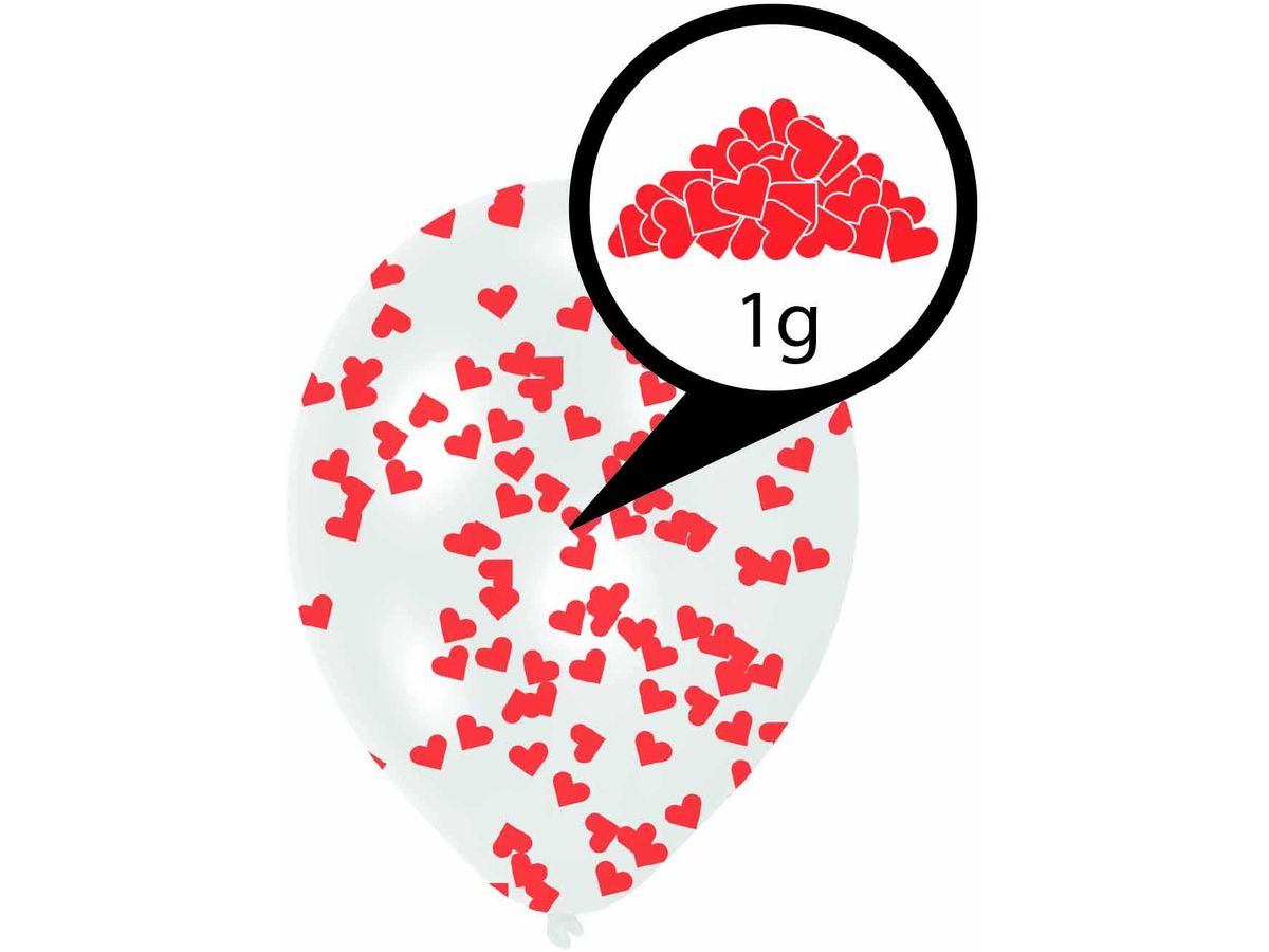 NEUTRAL Balloons Confetti 6 Stk. 9908070 27.5cm (0194099019224)