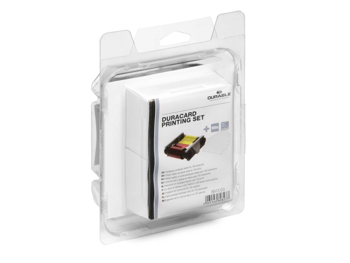DURABLE Duracard Printing Set 891300 farbig ass. (4005546808253)