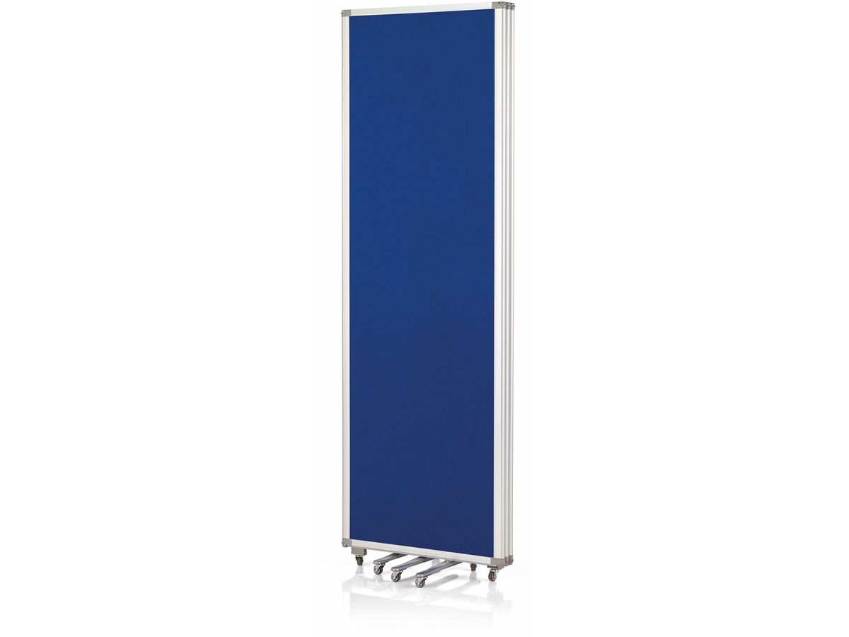 MAGNETOPLAN Präsentationswand mobile 1105303 blau, faltbar 600x1800mm (4013695034645)