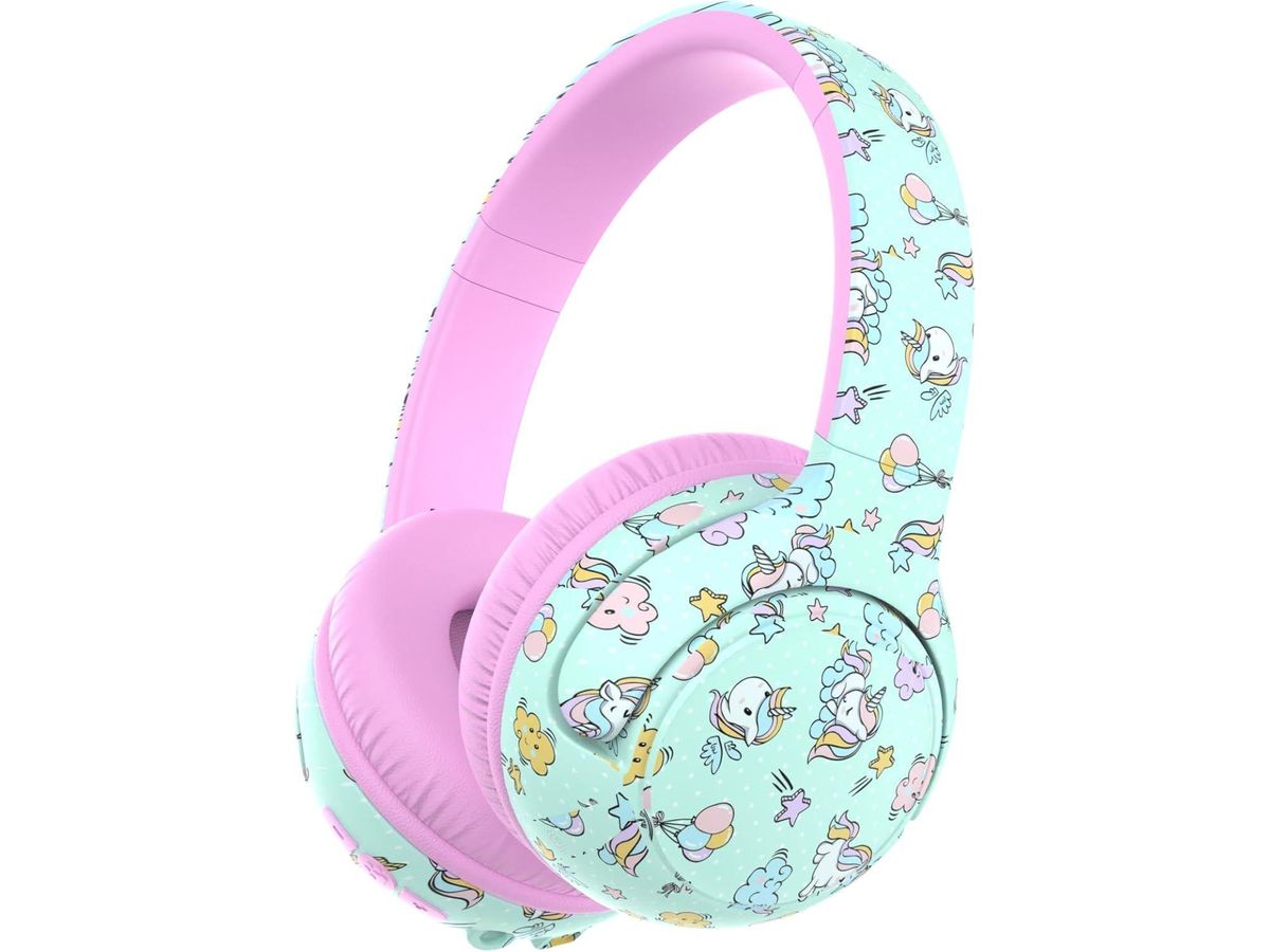 ICLEVER Kids Bluetooth Headphones C18-2083N-01 BTH27, 74h, green/pink (6934911794441)