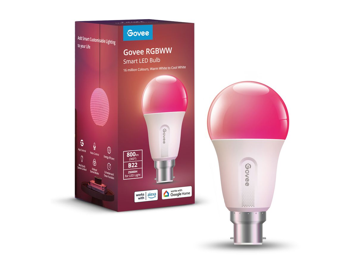 GOVEE Smart LED ampoule E27 H6004CC1 Wifi & Bluetooth, 800Lumen (6974316999034)