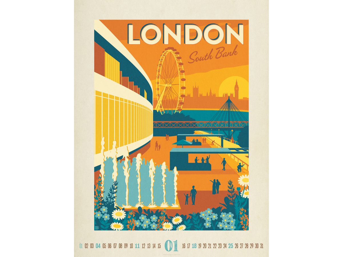 ACKERMANN Calendario 2026 2615 Travel Time ML 66x50cm (9783838426150)