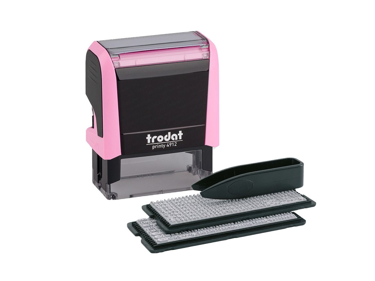 TRODAT Printy 4912 Typo 4 riga 180859 rosa pastello (9010035808596)