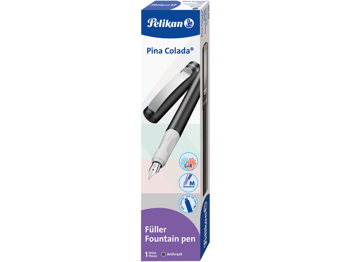PELIKAN Stylo plume Pina Colada M 822350 anthrazit (4012700822352)
