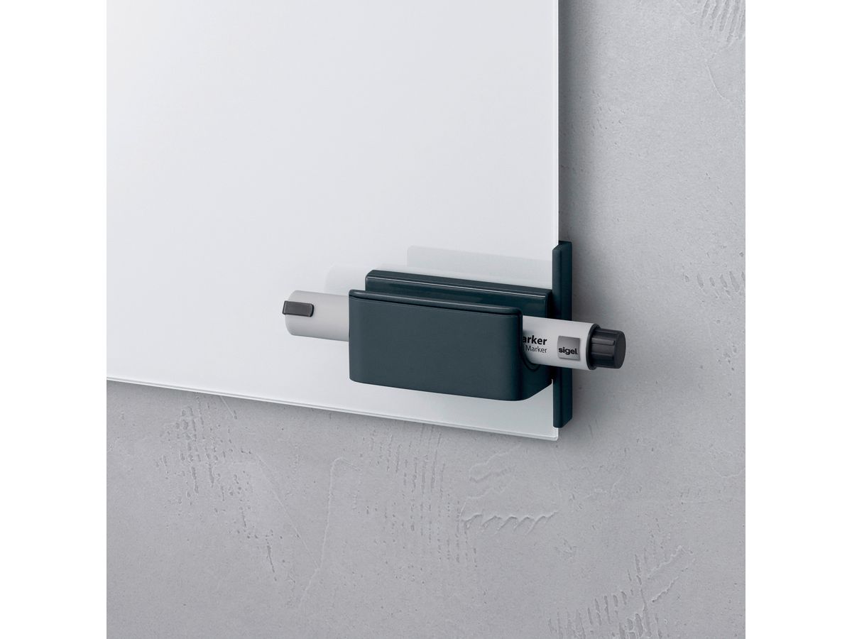 SIGEL Stiftehalt. Anthrazit GL800 75x37x35mm (4004360821660)