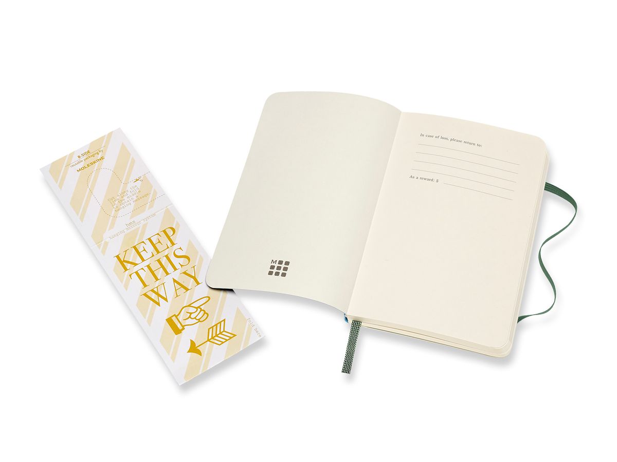 MOLESKINE Carnet SC P/A6 629155 en blanc, vert, 192 pages (8058647629155)