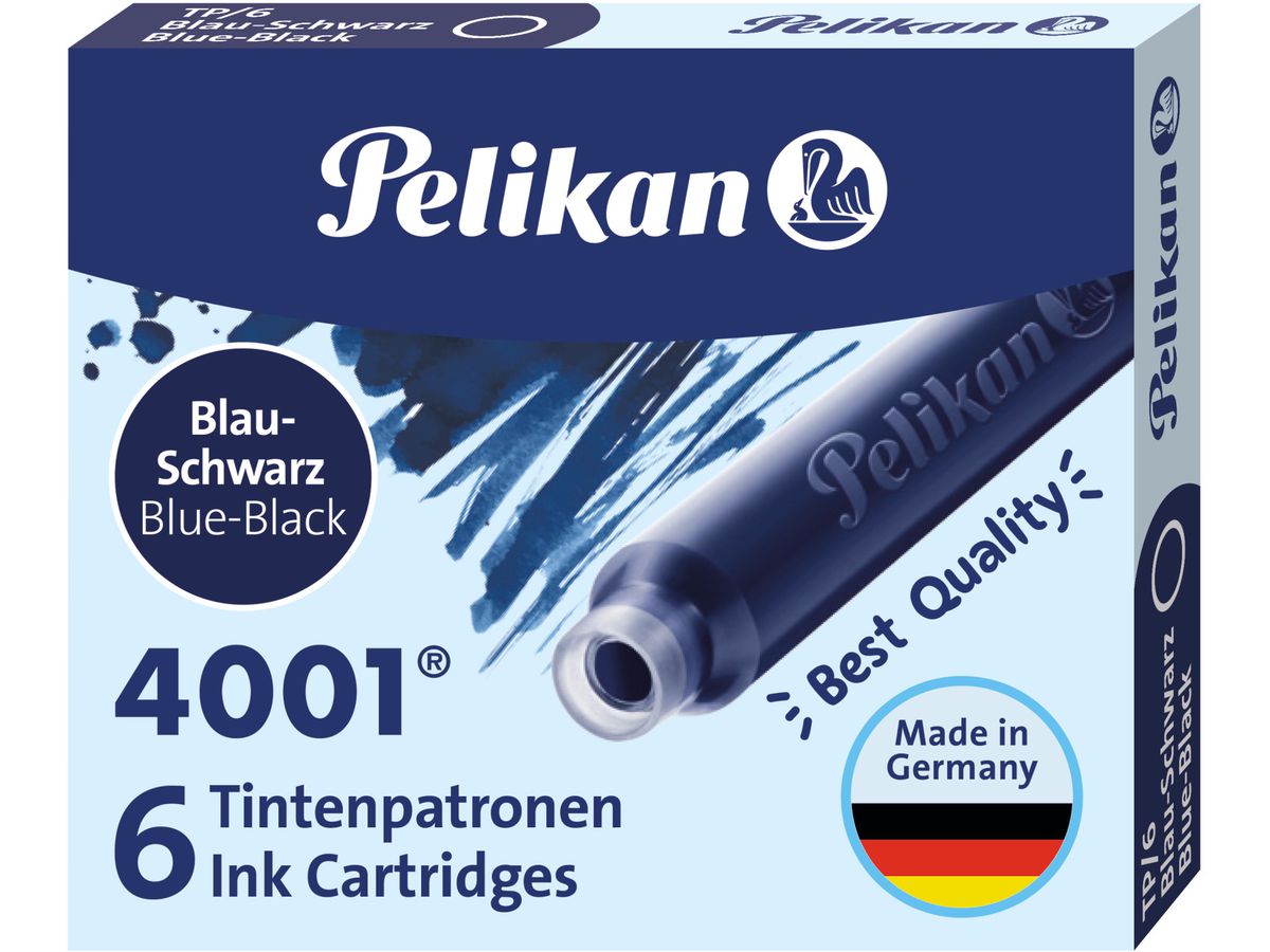 PELIKAN Encre 4001 TP/6 301184 bleu noir 6 pcs. (4012700301185)