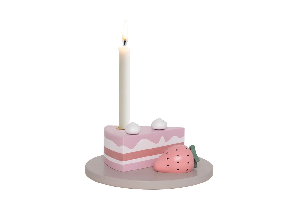 JABADABADO Décoration d'anniver. 15x15cm T330 Gâteau aux fraises (7332599003302)