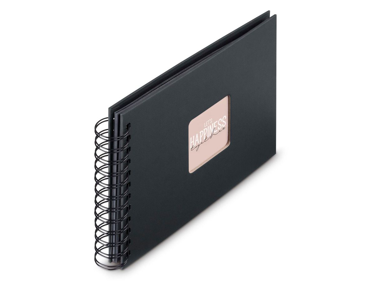 HAMA Spiralalbum Fine Art 24x17cm 9833 new black 25 Blatt (4007249098337)