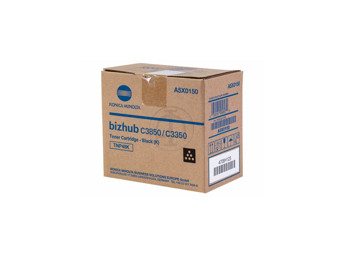 KONICA MINOLTA Toner TNP48K nero A5X0150 Bizhub C3850 10'000 pagine (0039281058974)