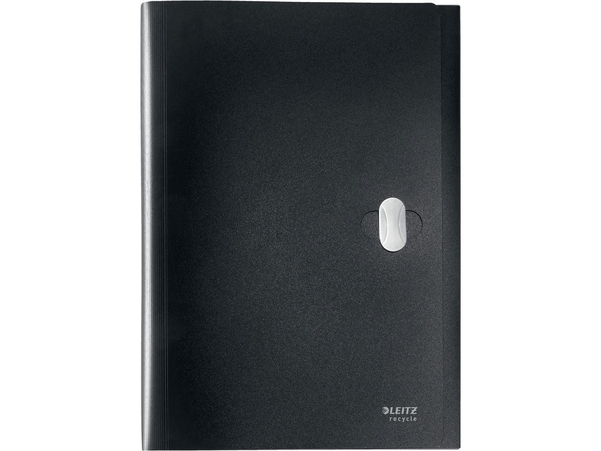 LEITZ Projektmappe Recycle A4 4624-00-95 schwarz, PP 5 Fächer (4002432127504)