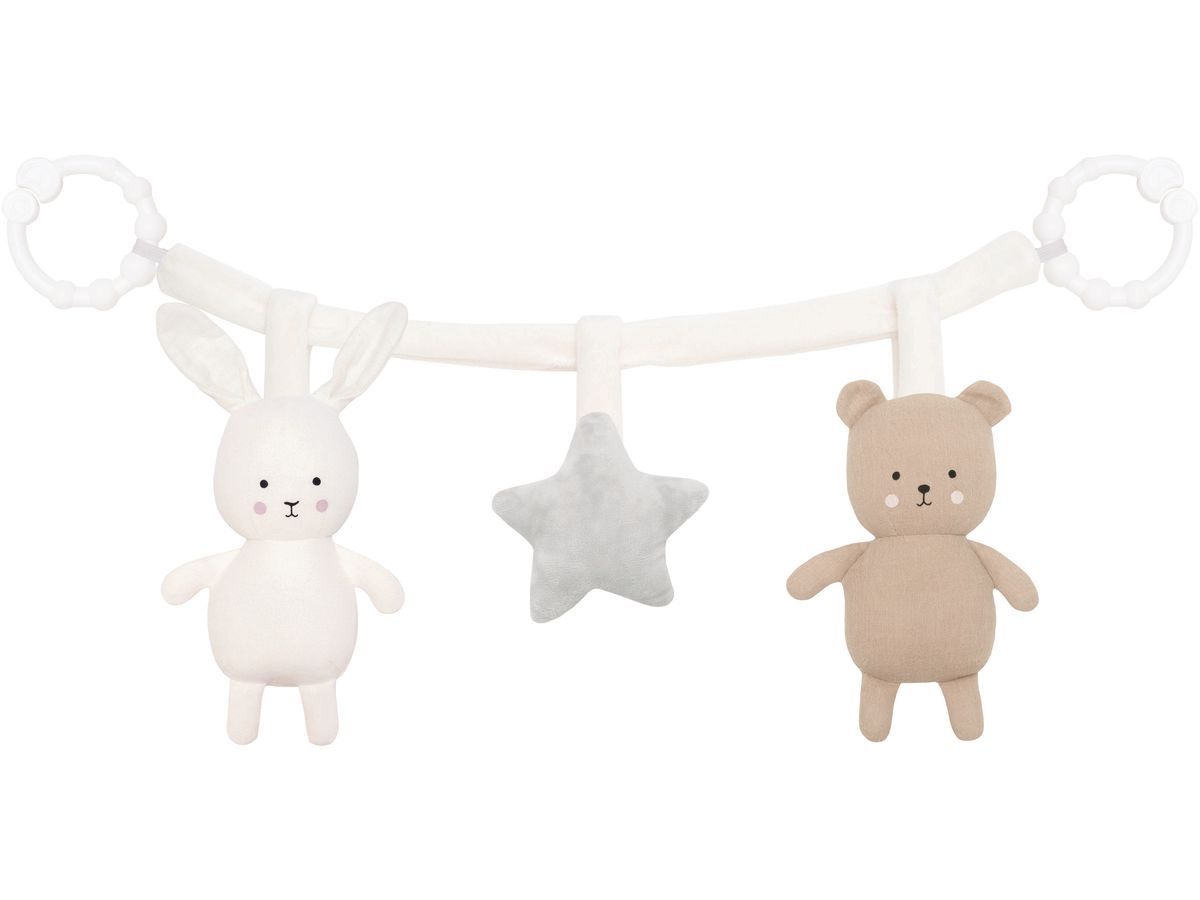 JABADABADO Pram rattlechain teddy/bunny N0143 45cm (7350018361154)