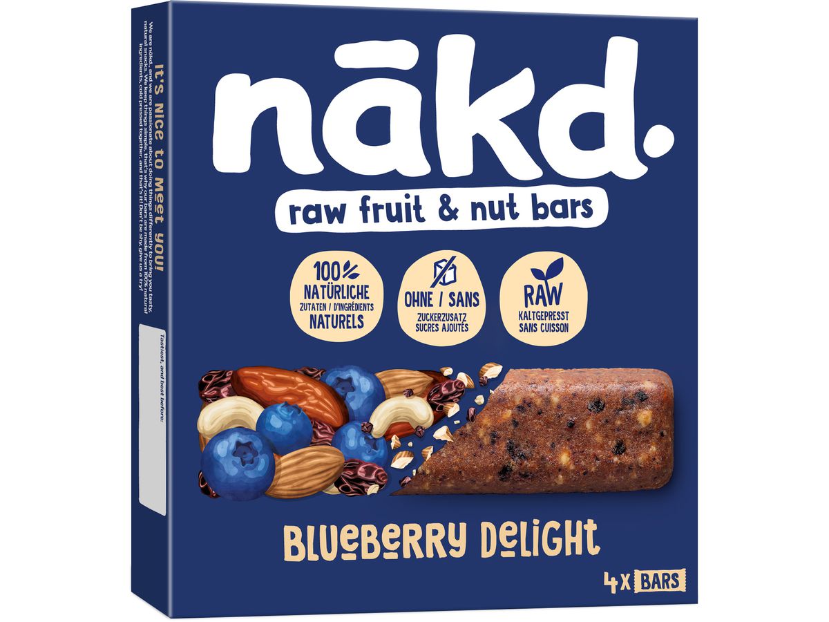 NAKD Delizia al mirtillo 74512 4 pz. (5060088707685)