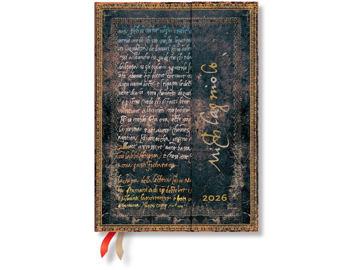 PAPERBLANKS Agenda Michel-Ange 2026 DF0914-7 1S/2P HOR Midi HC FR 13x18cm (9780349709147)