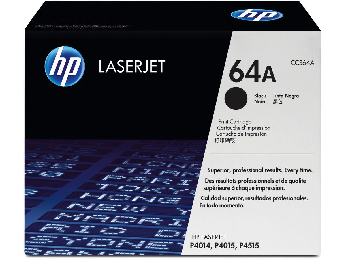 HP Modulo di toner 64A nero CC364A LaserJet P4014 10'000 pagine (0883585007592)