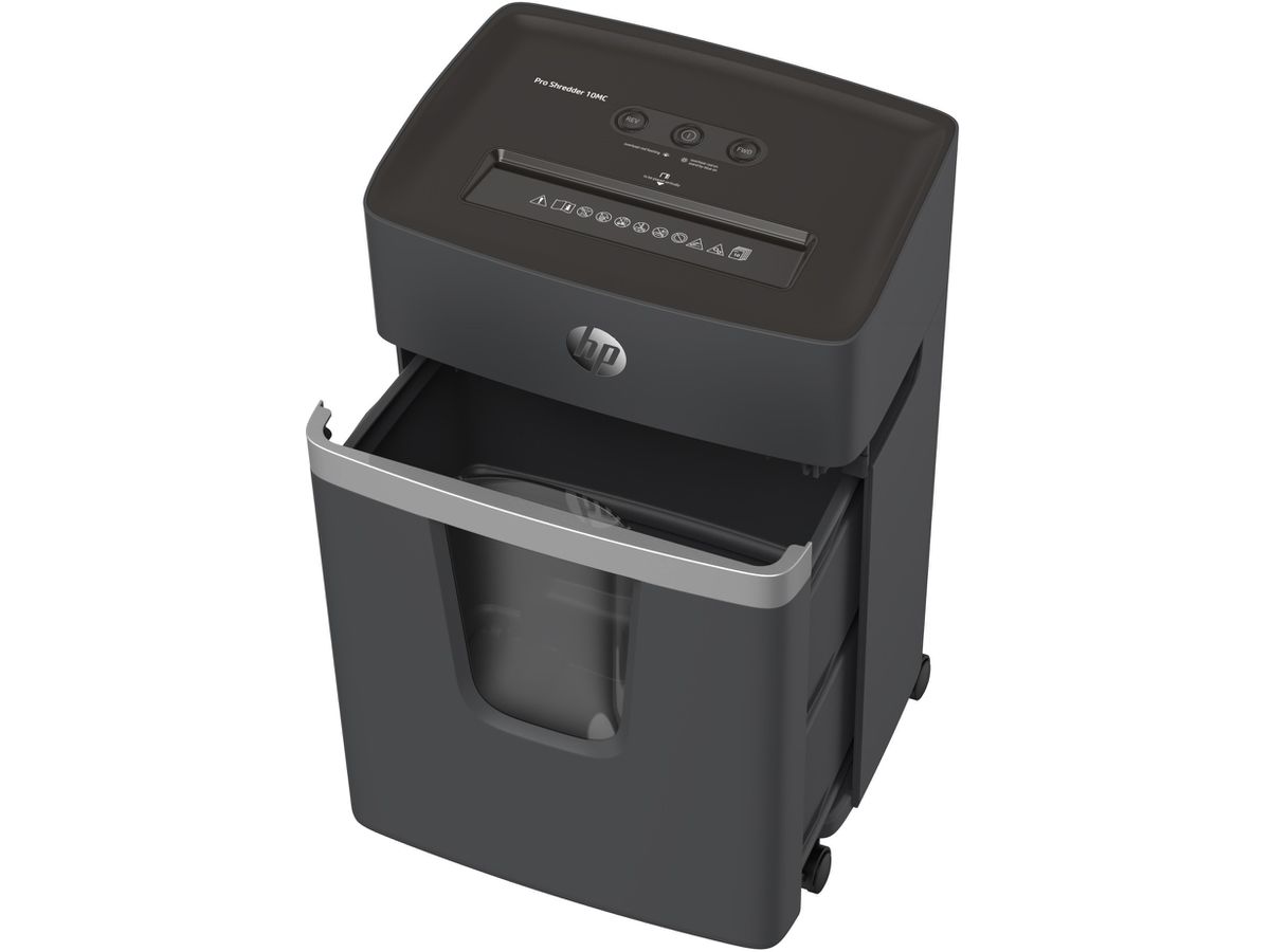 HP Aktenvernichter 10MC 2812 schwarz (4030152028122)