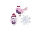 I AM CREATIVE Étiquettes cadeaux X-mas 4088.96 Hibou, oiseau & boule 9 pièces (7611983202782)