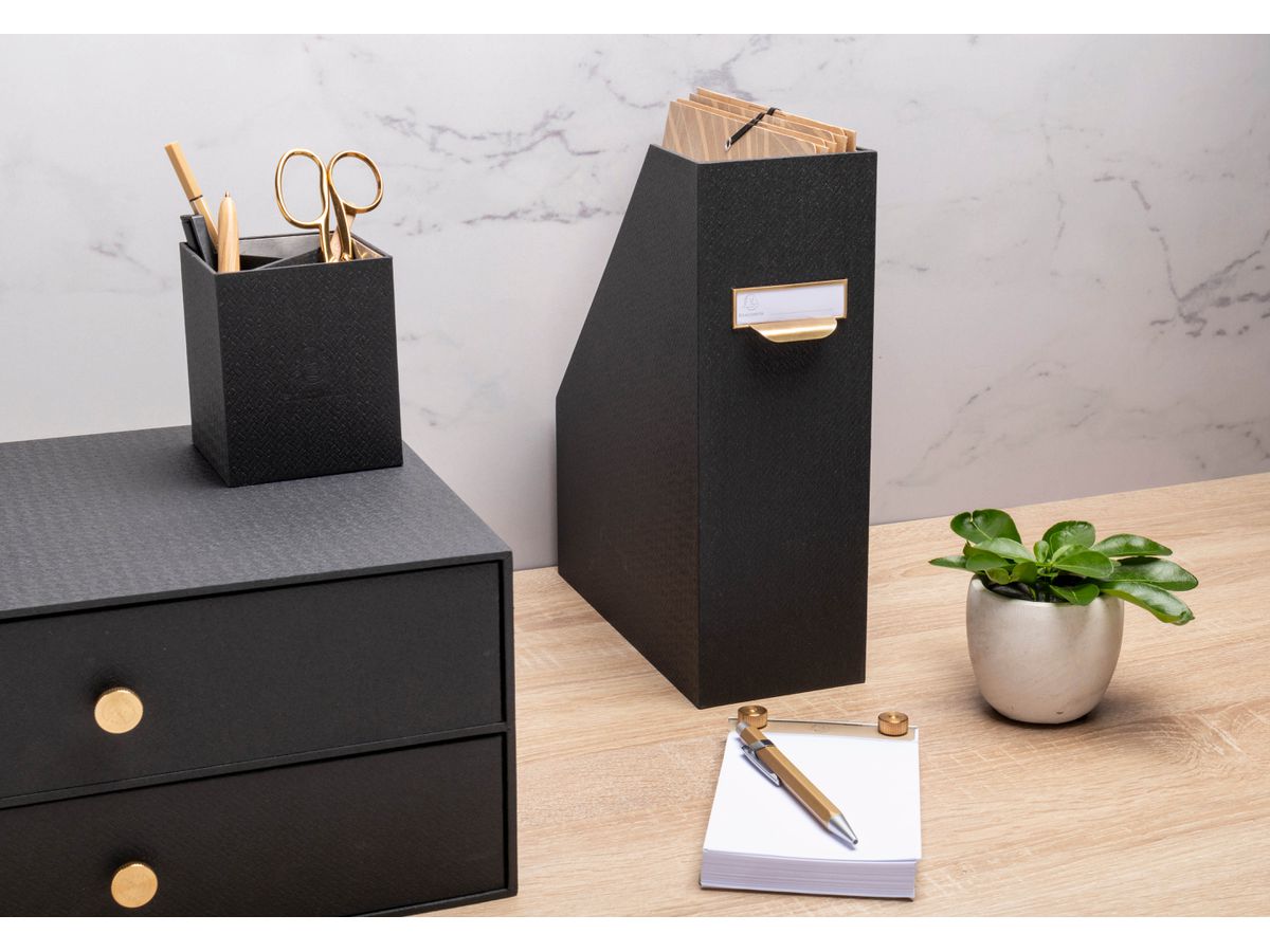 EXACOMPTA Portapenne OfficeByMe 67601E 3 scompartimenti, nero (3130630676010)