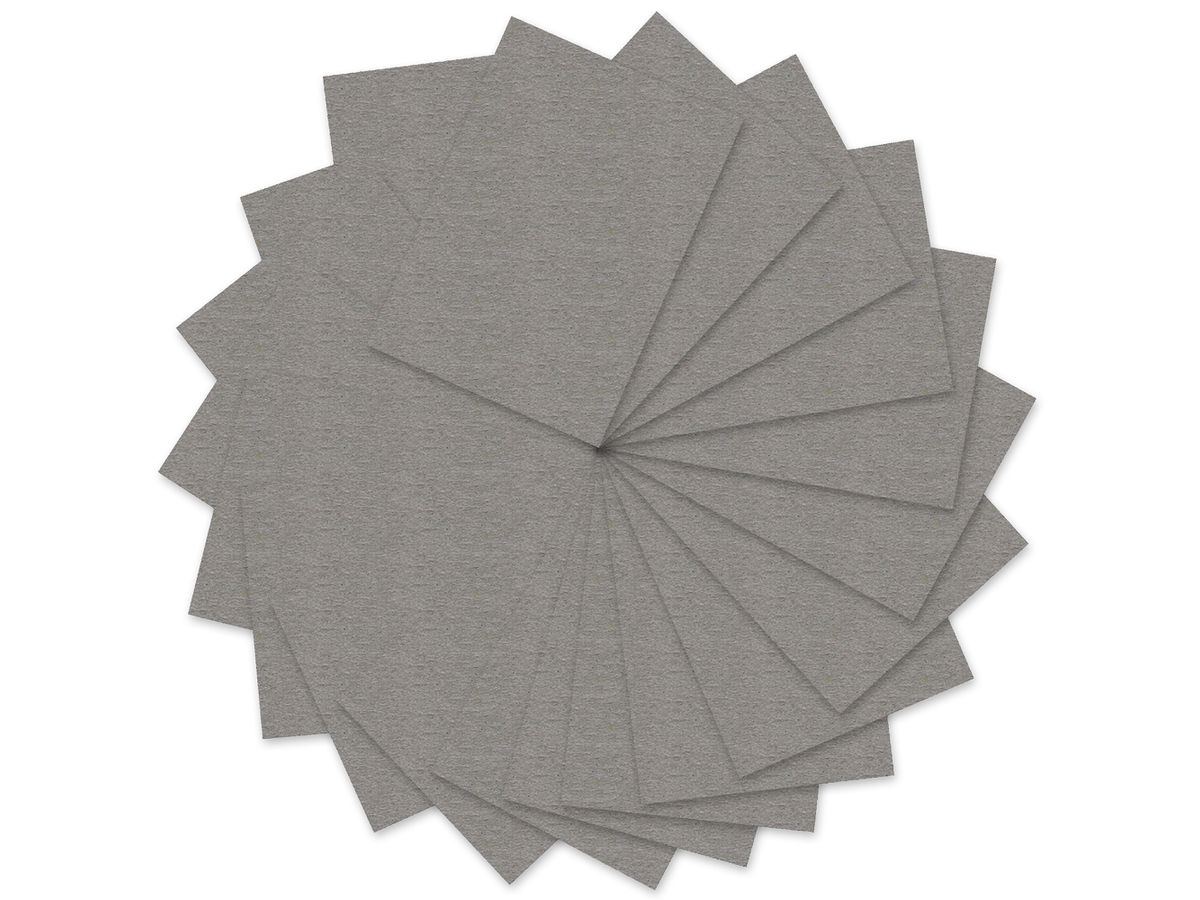 URSUS Carta per disegno a colori A3 2174081 130g, grigio mezzo 100 fogli (7612532005984)