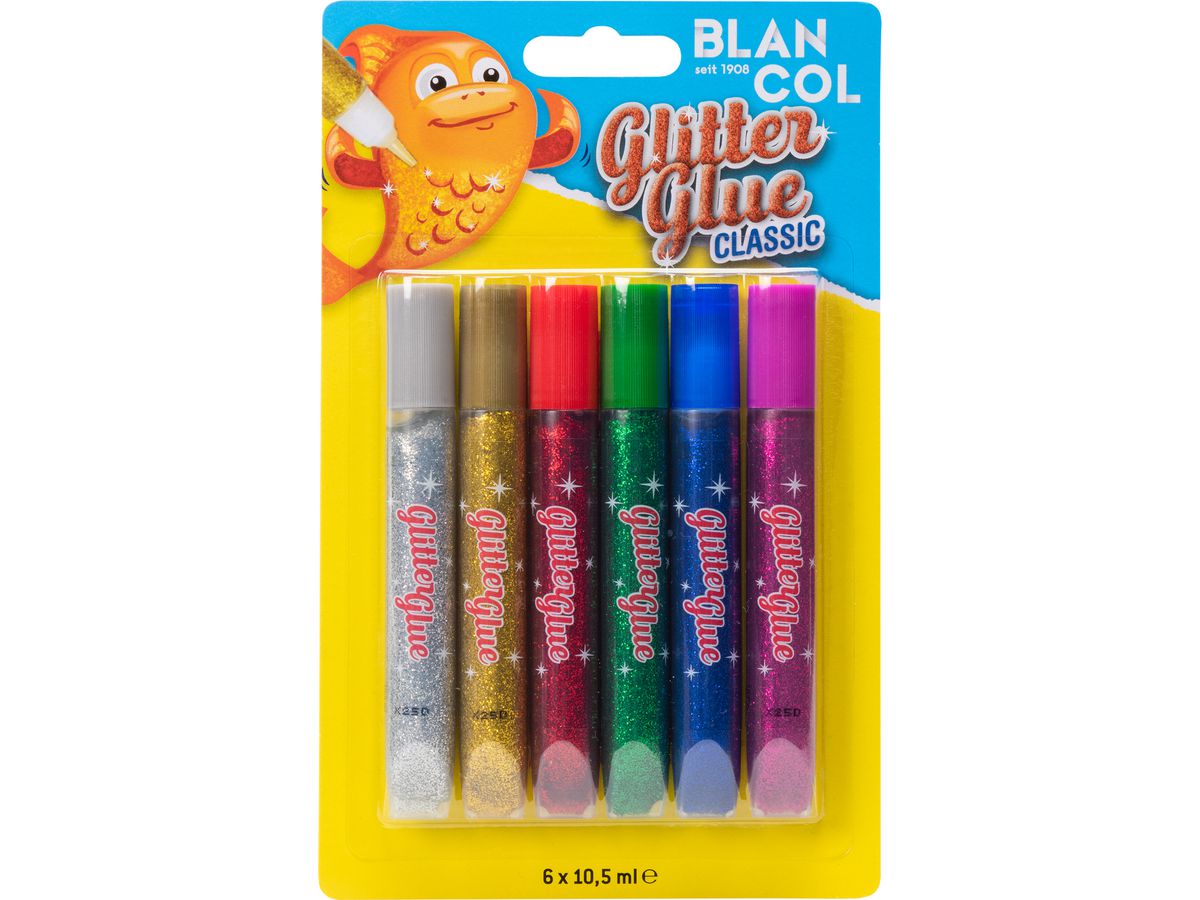 BLANCOL Glitter Glue Pen CLASSIC 32401 6x10.5ml (7610067324013)