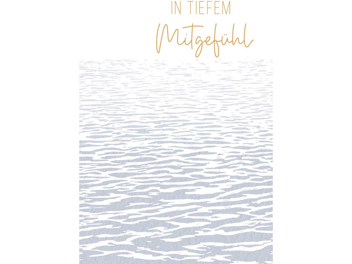 ABC Biglietto di condog. B6 52000 Lago silenzioso (7611119216218)