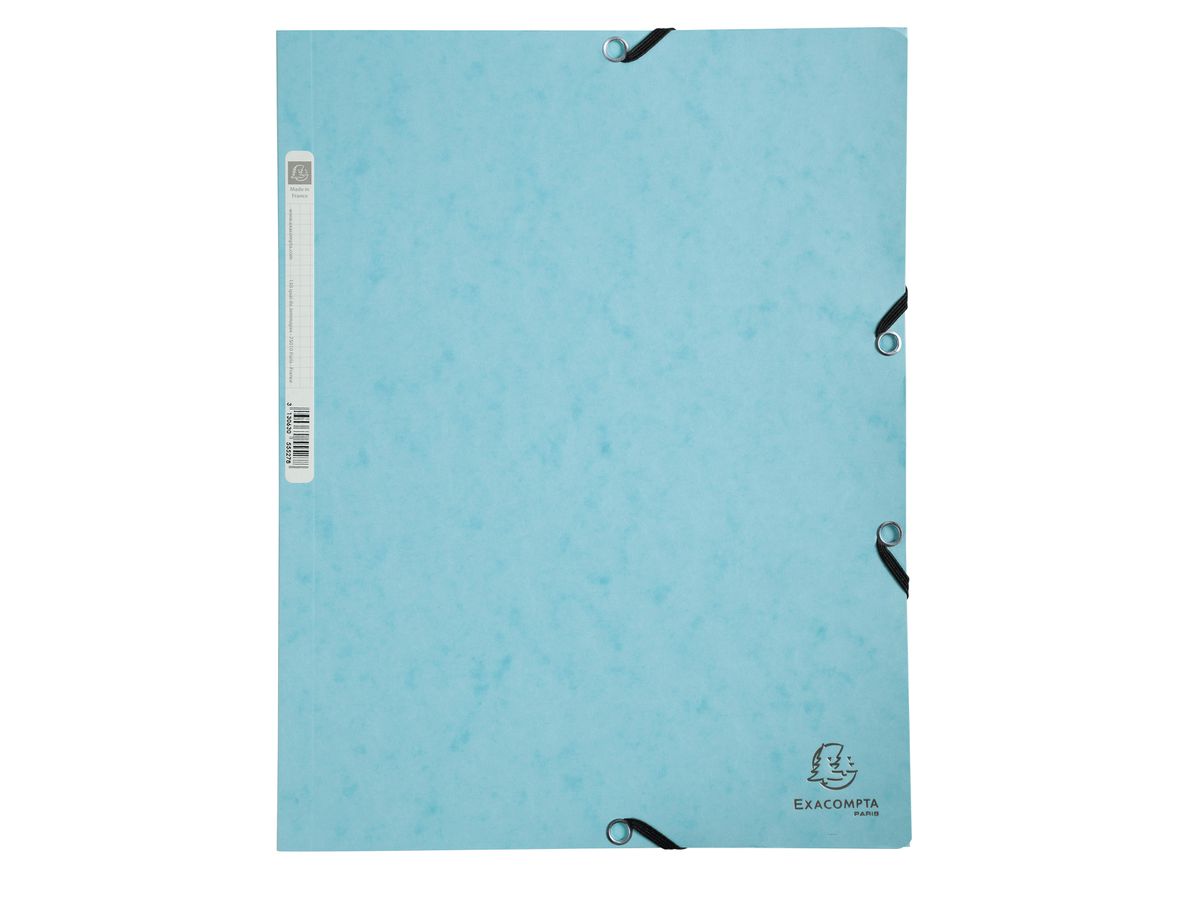 EXACOMPTA Cartellina elastico Aquarel A4 55528E blu (3130630555285)