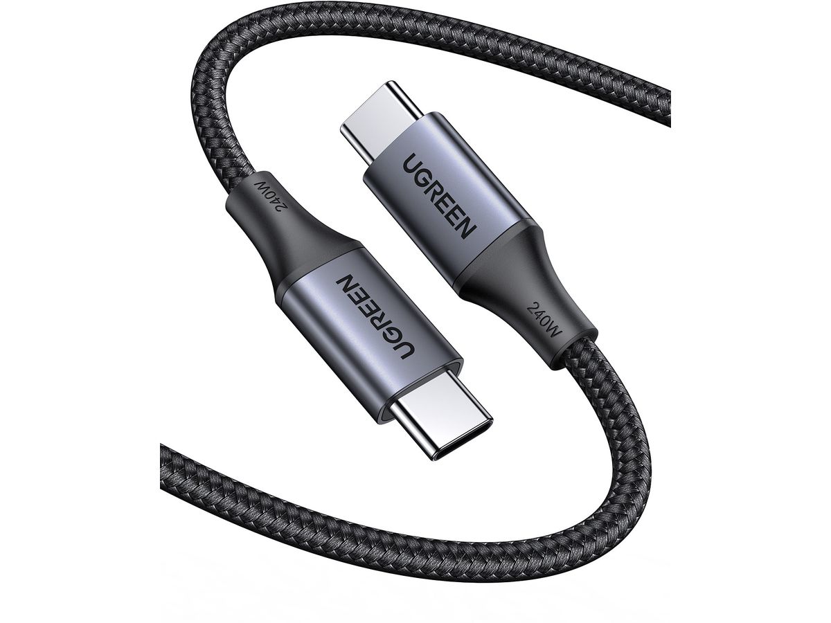 UGREEN Cable USB-C-to-USB-C, PD 3.1 90440 Charging&Data (240W), 2m (6957303894406)