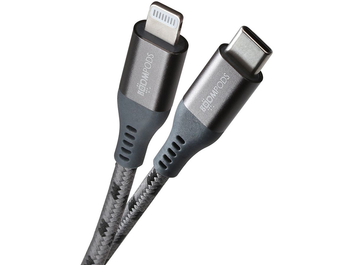 BOOMPODS Tide USB- C-Lightning Cable TCCAPG graphite (5081304399064)