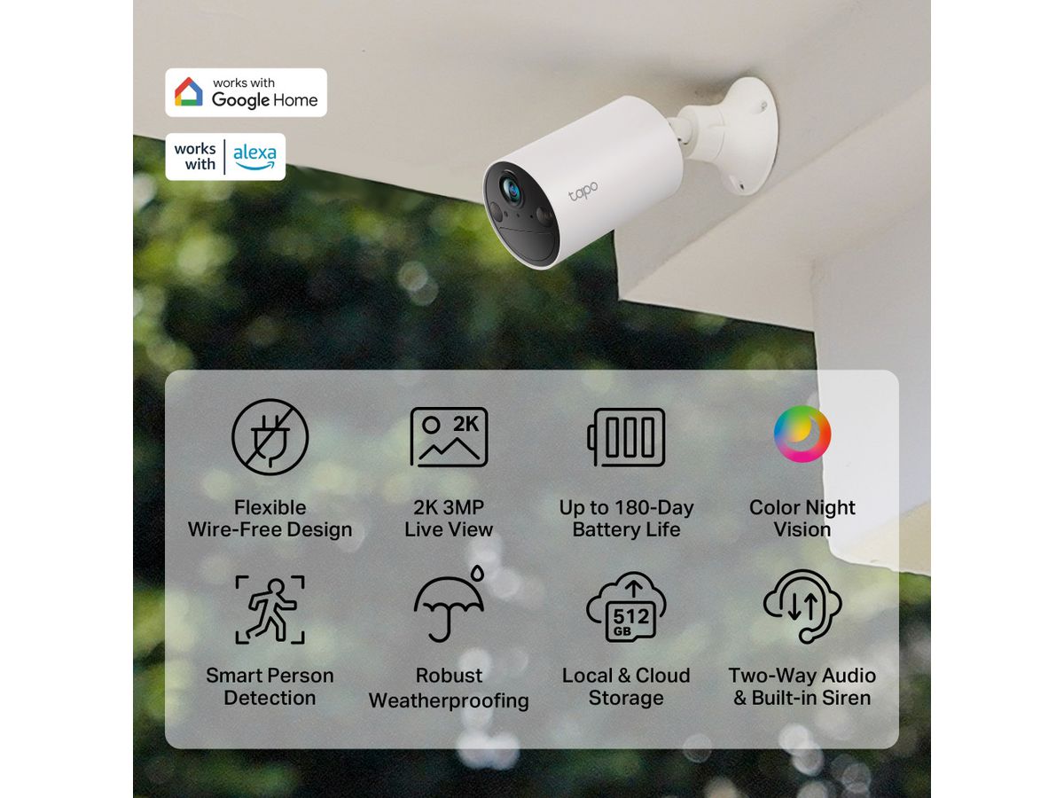 TP-LINK Smart Wless Security Camera Tapo C410 3MP (8885020625660)