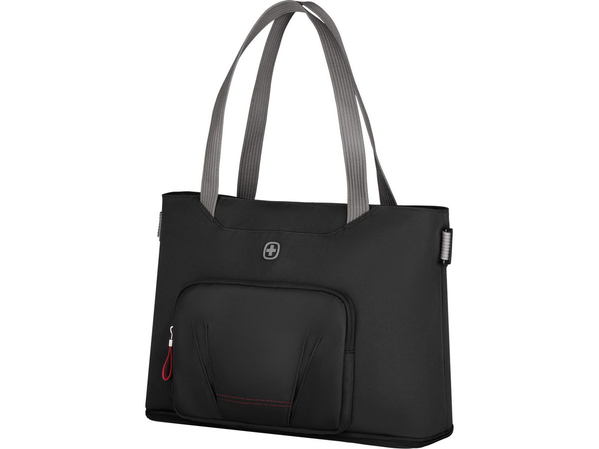 WENGER Motion Deluxe Tote 15.6 Inch 612543 Laptop Tote Chic Black (7613329177945)