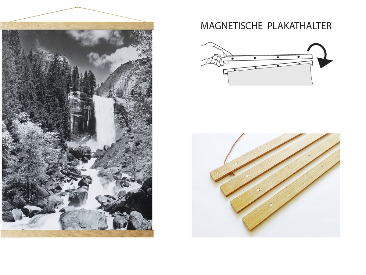 DEBEX Bornier poster 31x2cm LEMG 31 Chêne, magnetique (7611195381237)