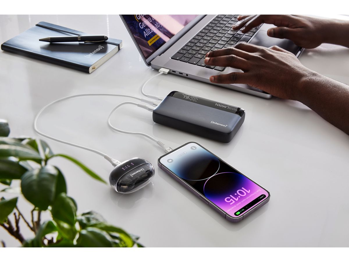 INTENSO Powerbank 100W HE20000 7350050 20000mAh grey-black (4034303035311)
