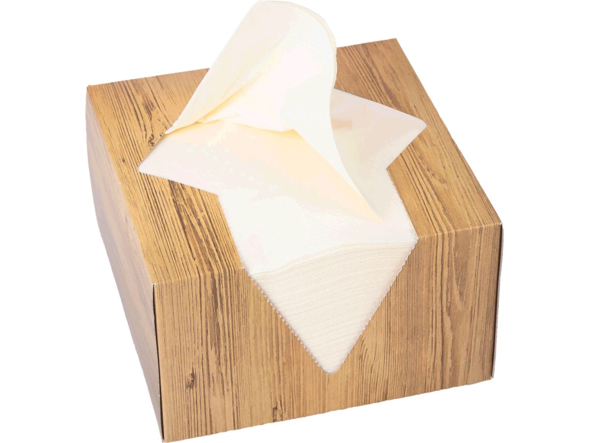 ELCO Tovaglioli Box 33x33cm 33402100-004 3 veli, crema 100pz. (7612614061969)