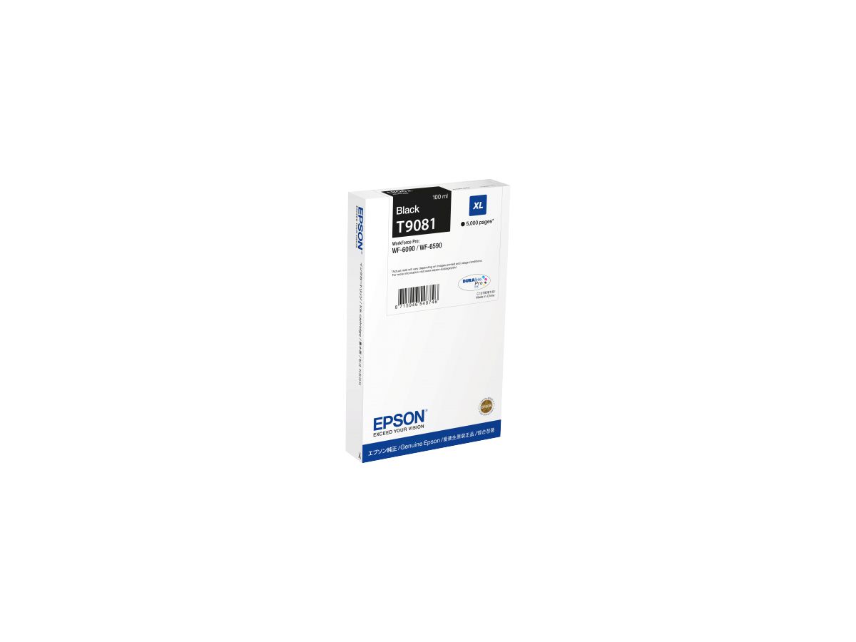 EPSON Cart. d'encre XL noir T90814N WF 6090/6590 5000 pages (8715946726991)