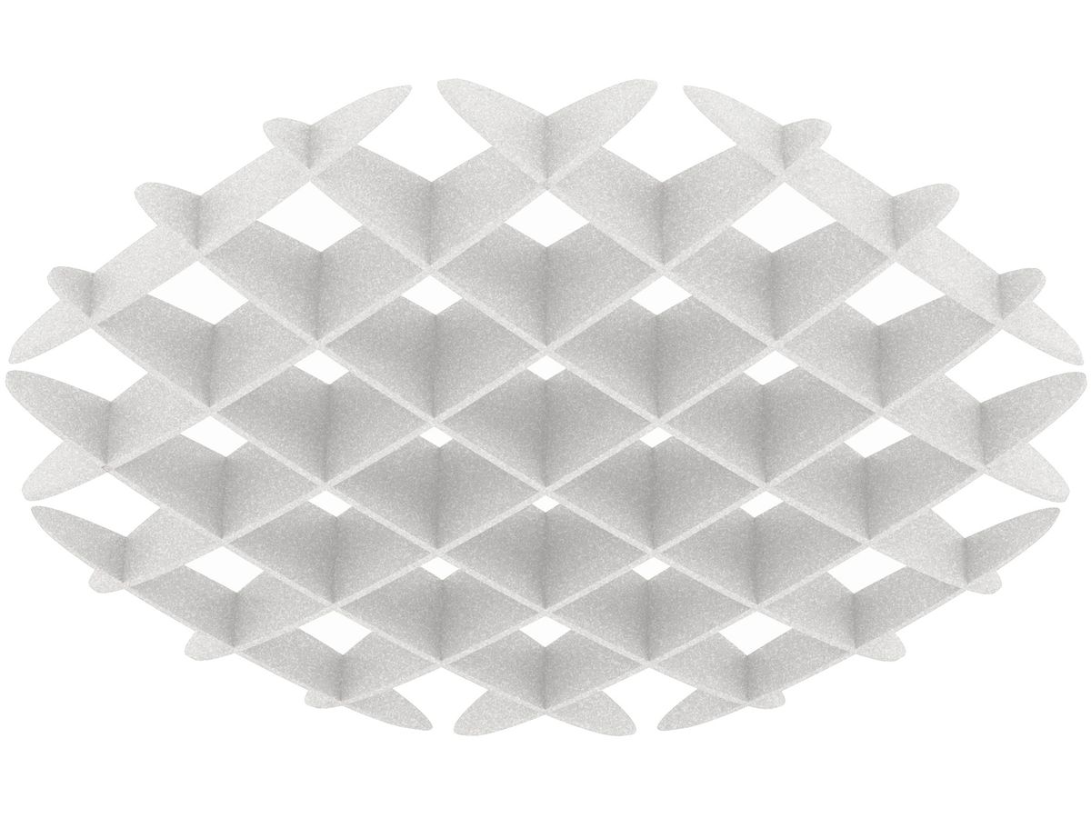 SUONO Pannelli a parete 120x120x15cm 2142.U12.0400 ROUND, bianco (7640439764642)