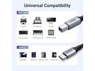 UGREEN Printer Cab. USB-C-USB-B 2.0 80808 3m,Black,BB (6957303888085)