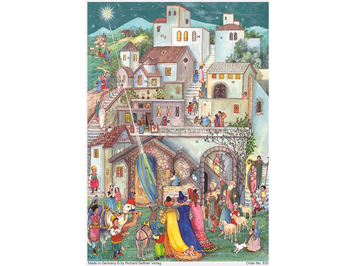 SELLMER Calendrier de l'Avent 800 830 Heilige Drei Könige in Bethle (4025985808300)