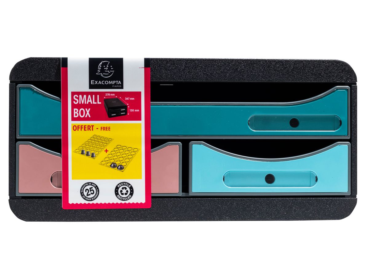 EXACOMPTA Schubladenbox SKANDI A4+ 311606D Small Box, 3 Schubladen (9002493316065)