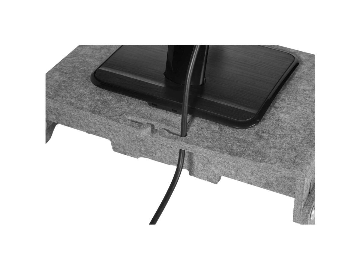 ME-FIRST Monitorständer Q-riser BNEQR110CLGY 110 Circular grau (8719274674108)