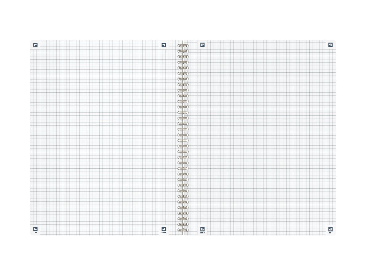 OXFORD Origins Spiralheft 400150007 A4+, kariert 70 Blatt, blau (3020120168371)