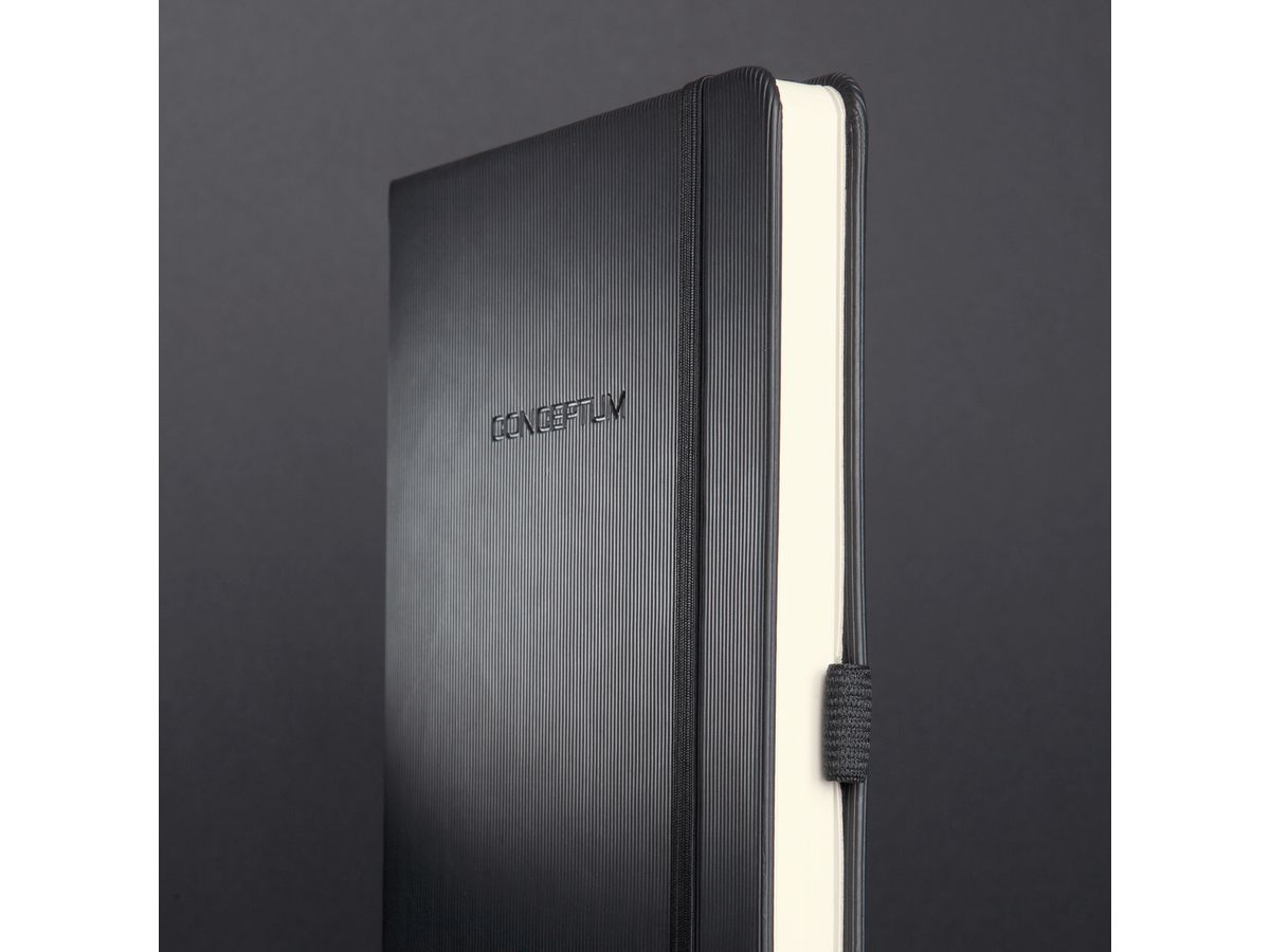 CONCEPTUM Carnet A6 CO132 ligné, 80g, 194 pages noir (4004360899898)