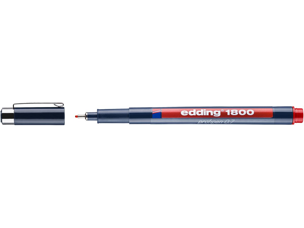 EDDING Profipen 1800 0.70mm 1800-2-07 rot (4004764325733)