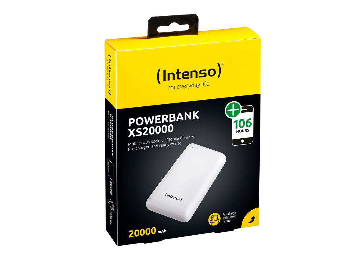 INTENSO Powerbank white 7313552 20000 mAh (4034303029594)