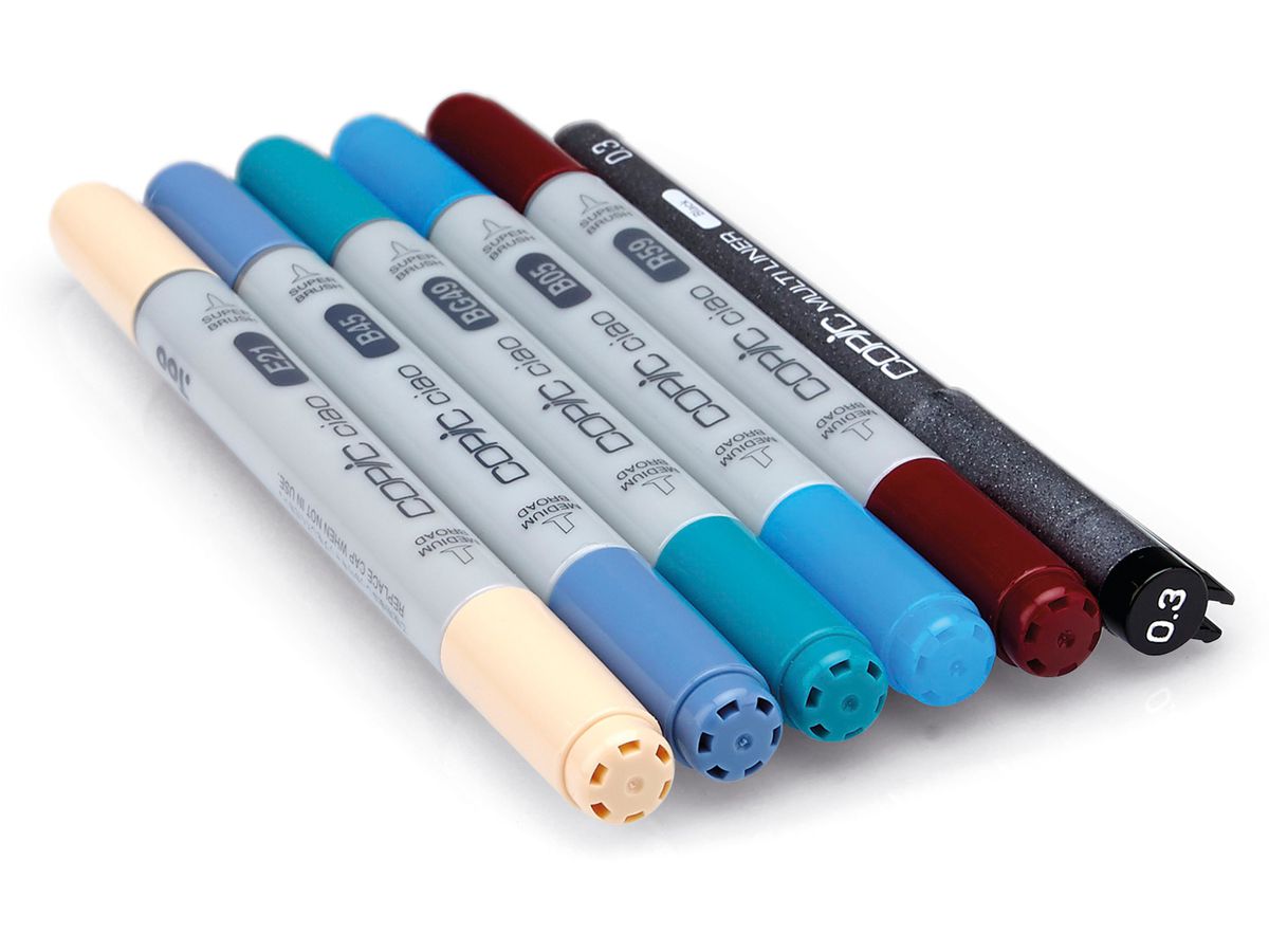COPIC Marker Ciao 22075557 5+1 Set Manga 2 (4013695261416)