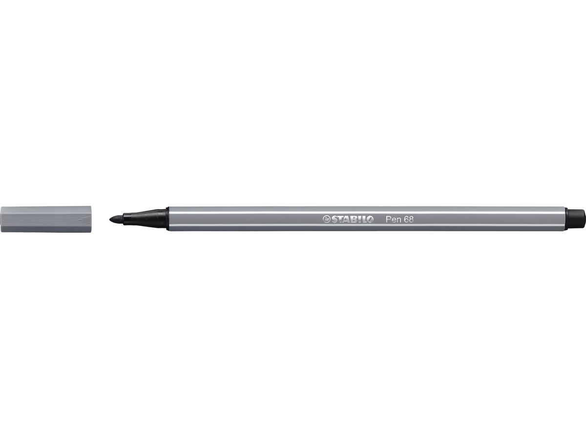 STABILO Stylo Fibre Pen 68 1mm 68/96 gris foncé (4006381333542)